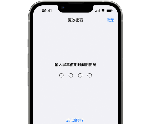 费县iPhone屏幕维修分享iPhone屏幕使用时间密码忘记了怎么办 