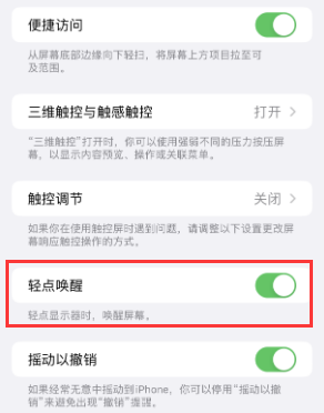 费县苹果授权维修站分享iPhone轻点无法唤醒怎么办 