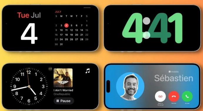 费县苹果手机维修分享iOS17横屏充电待机显示有什么好处 