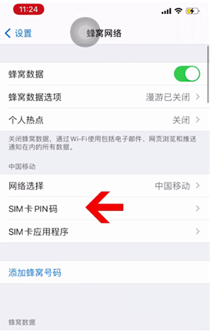 费县苹果14维修网分享如何给iPhone14的SIM卡设置密码 