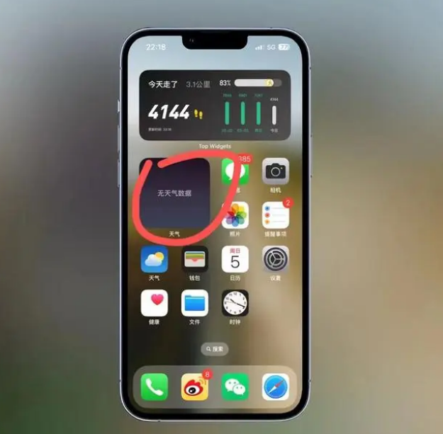 费县苹果手机维修分享:iOS16主屏幕天气小组件无法正常工作怎么办？ 