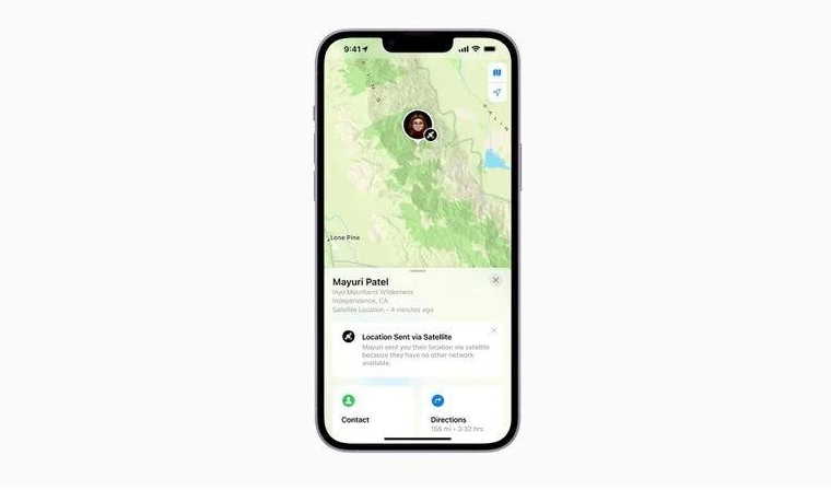 费县苹果14维修分享iPhone14系列中 FindMy功能通过卫星分享位置方法教程 